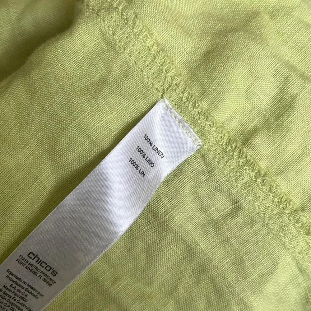 Drape Front Linen Jacket - Picture 8 of 9